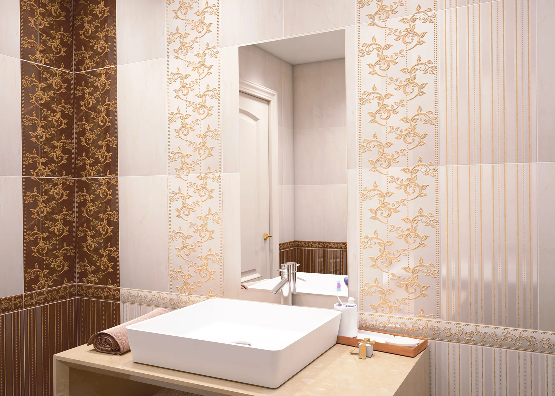 DW9FLX01 Декор Flexion Crema 249*500, Россия