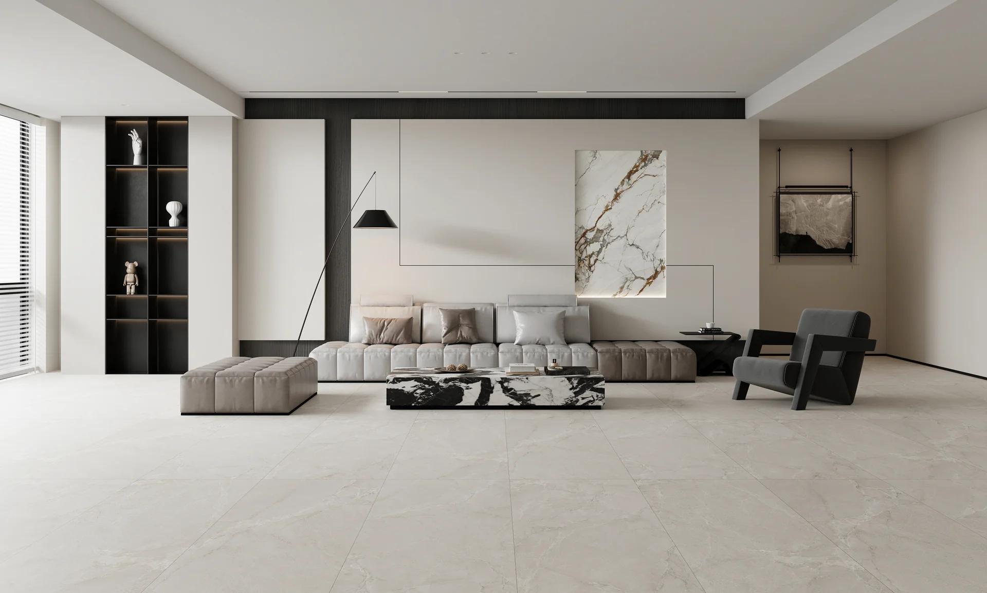 Керамогранит Snowtone Serenity светло-серый 60*120