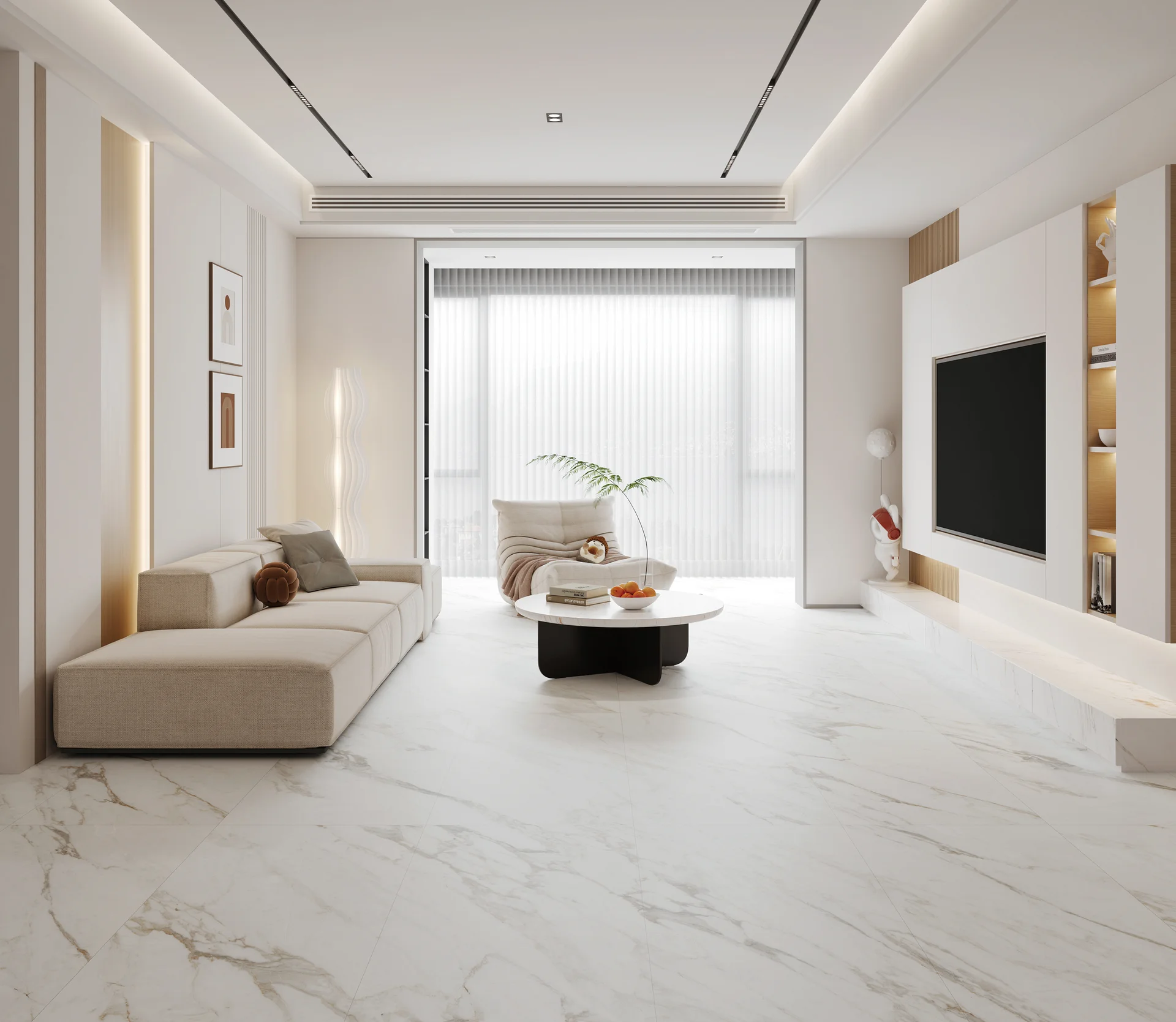 Керамогранит Snowvein Elegance белый 60*120
