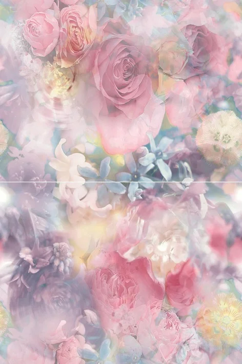P2-1D177 Панно Bouquet многоцветный 300х400 (из 2-х пл.), Россия