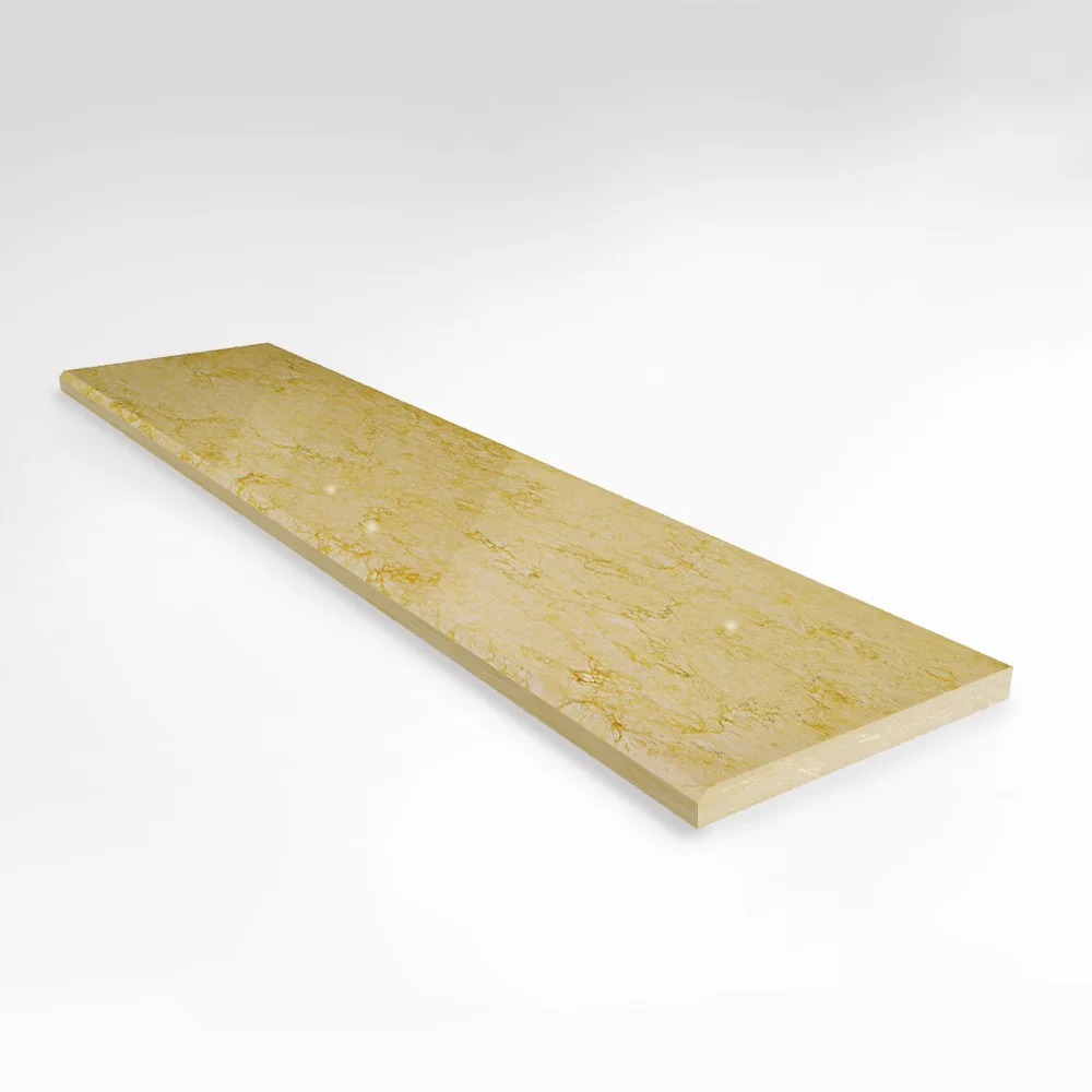 Ступень мраморная Санни Бейдж (Sunny Beige) 1500*350*30 полировка