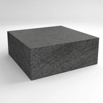 Гранитная брусчатка Сезам Блэк G654 100*100*50 термообработка