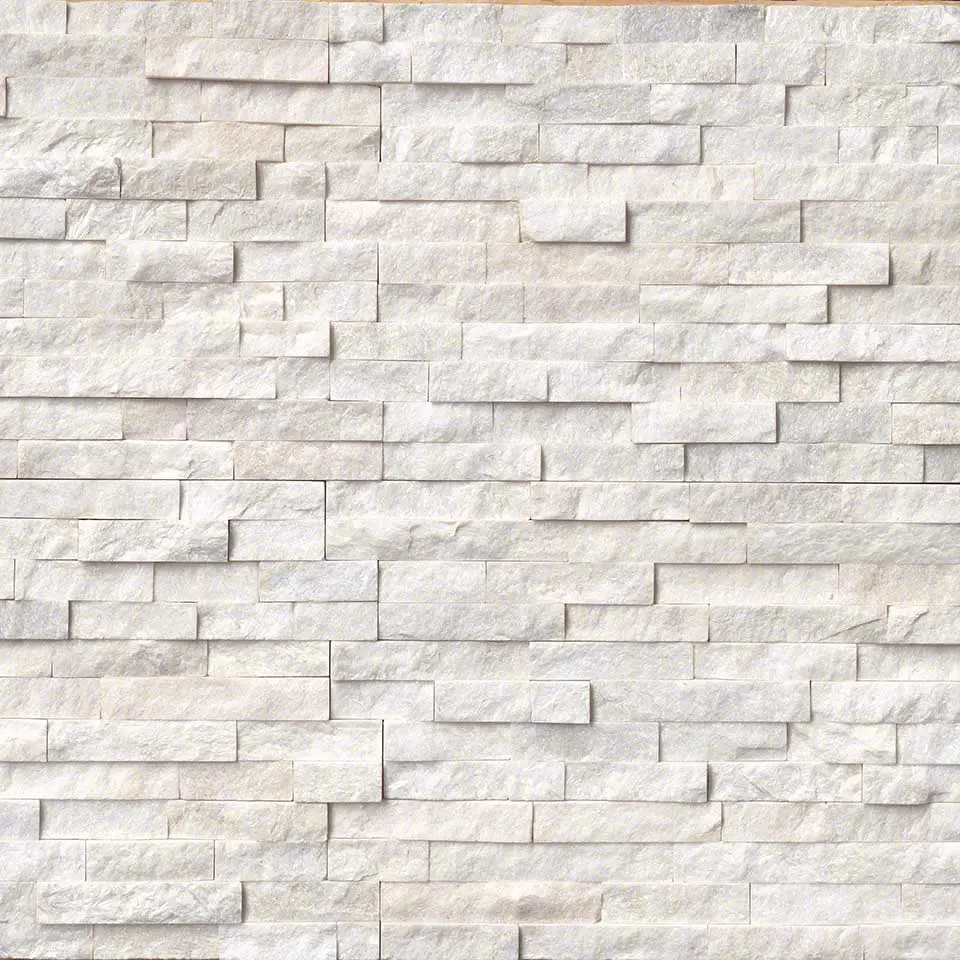 Кварц RS-1922S Pure White Quartzite толщиной 10-25 мм, размер 600*150 мм (8 шт./кор.)