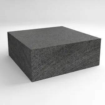 Гранитная брусчатка Сезам Блэк G654 100*100*50 термообработка